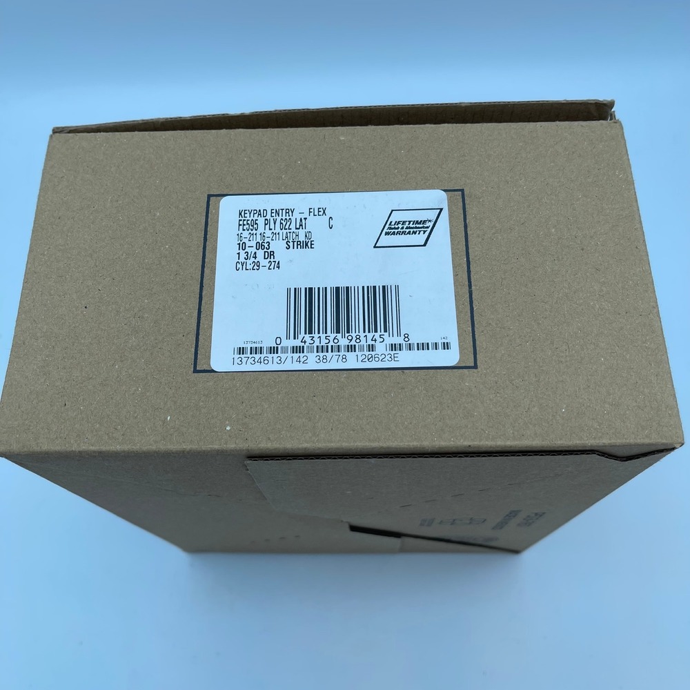 Schlage FE595 PLY 622 LAT Keypad Entry Flex Lock Plymouth Latitude Matte Black